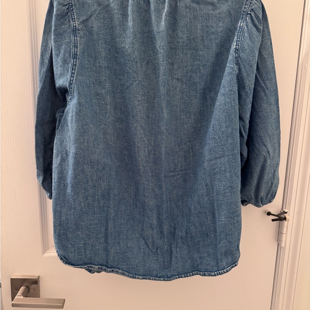 Blue Denim Blouse (Maternity) - Picture 4 of 4